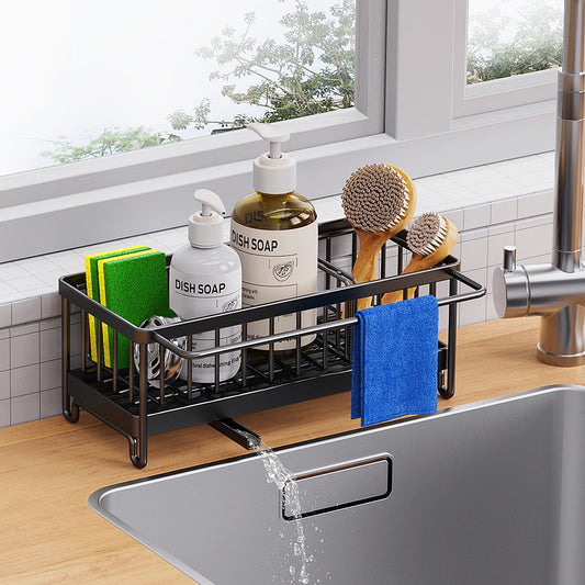 Homiqo™ SinkMate — Self-Draining Kitchen Sink Organizer