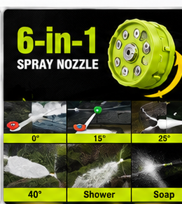 Homiqo HydroJet 6-in-1 spray nozzle