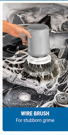 Homiqo ScrubPro wire brush for stubborn grime